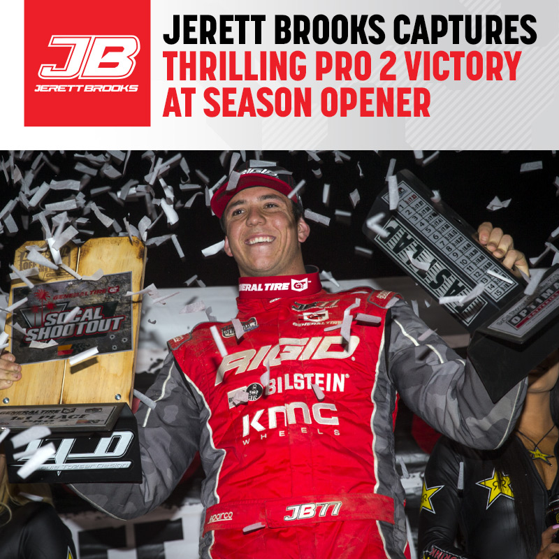 JERETT BROOKS CAPTURES THRILLING PRO 2 VICTORY AS SEASON OPENER